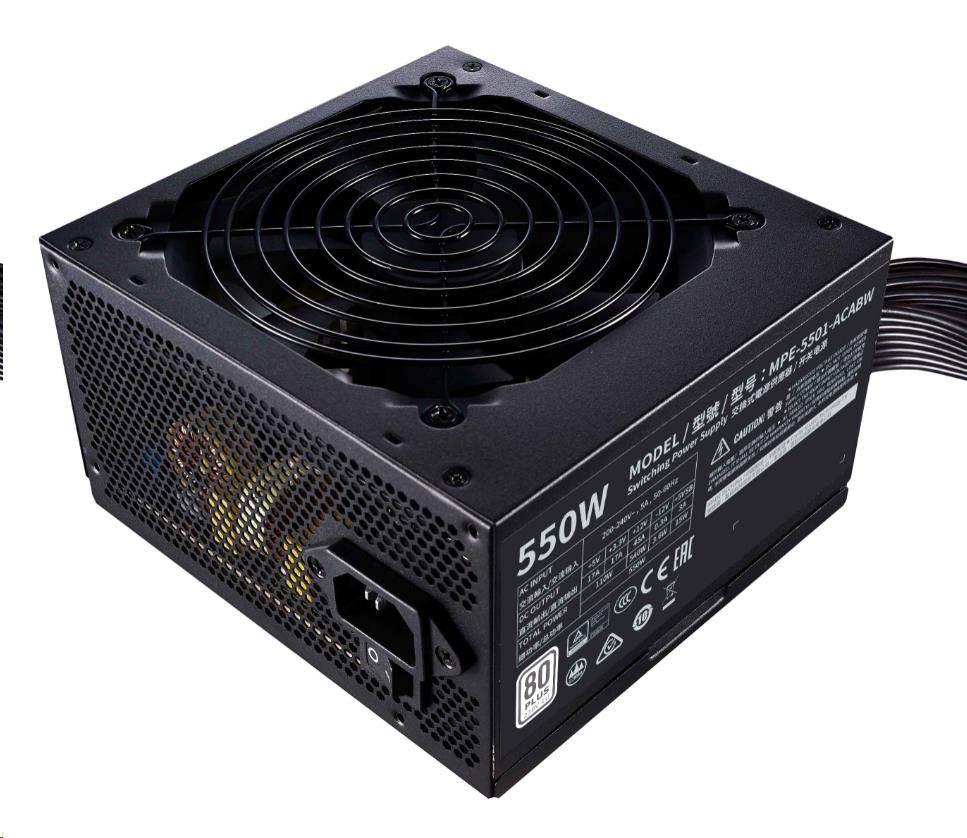 Cooler Master zdroj MWE White 550W V2,  120mm,  80+3 