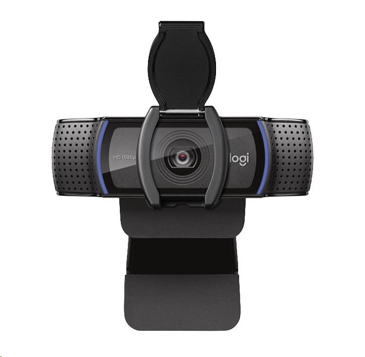 Logitech HD Webcam C920S,  kamera vrátane. čiapky1 