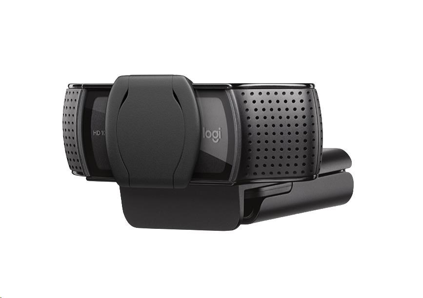 Logitech HD Webcam C920S,  kamera vrátane. čiapky4 