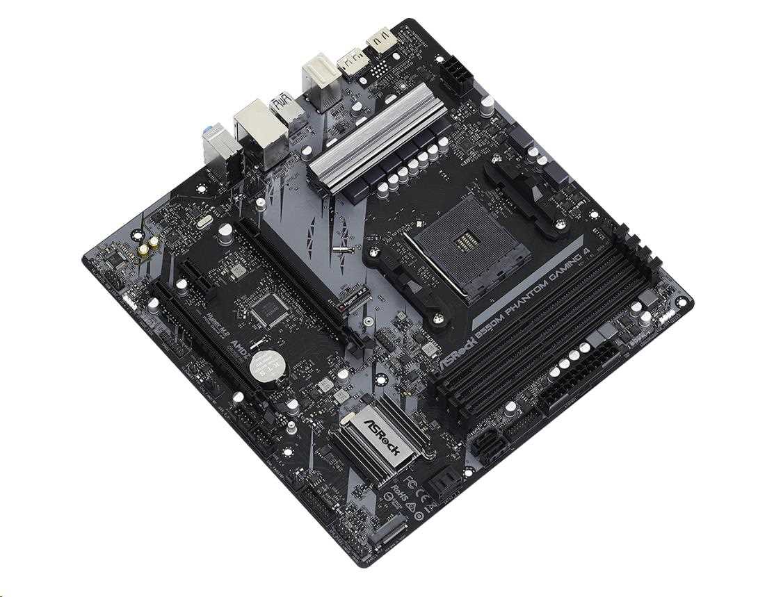 ASRock MB Sc AM4 B550M PHANTOM GAMING 4,  AMD B550,  4xDDR4,  1xDP,  1xHDMI,  mATX2 