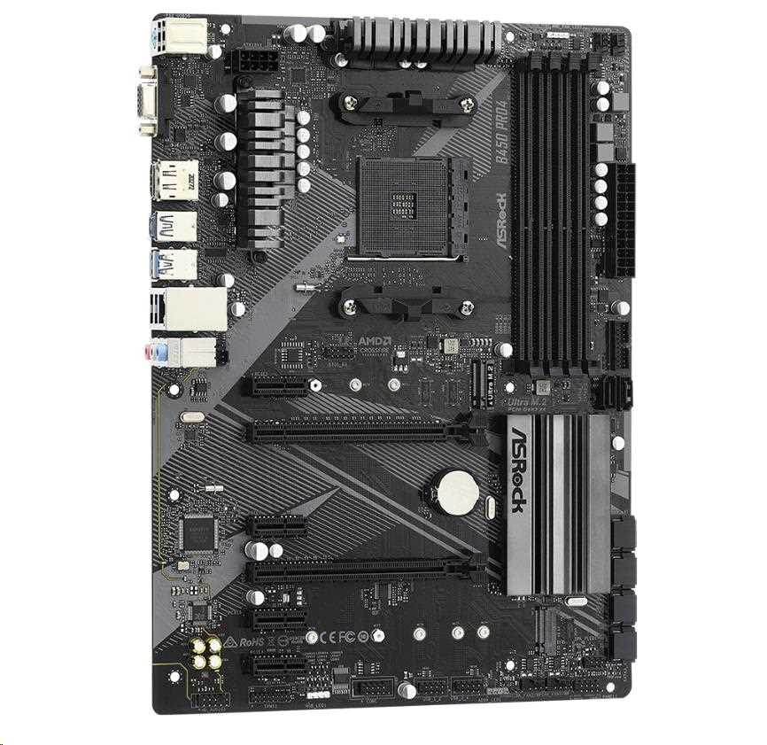 ASRock MB Sc AM4 B450 PRO4 R2.0,  AMD B450,  4xDDR4,  1xDP,  1xHDMI,  VGA4 