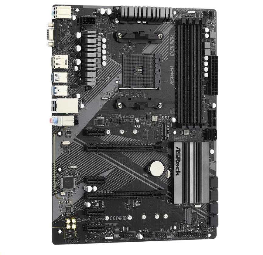 ASRock MB Sc AM4 B450 PRO4 R2.0,  AMD B450,  4xDDR4,  1xDP,  1xHDMI,  VGA3 