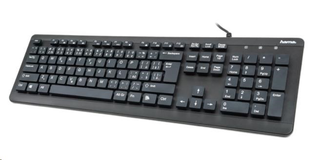 Hama voděodolná klávesnice KC-600,  kabelová,  černá0 