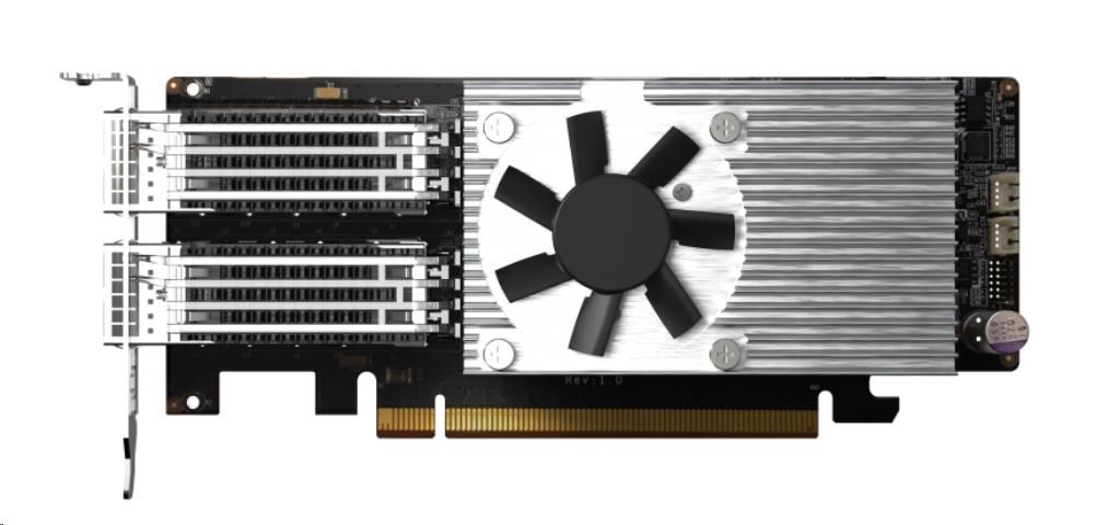 QNAP QXG-100G2SF-E810 - 100GbE (2porty) PCIe karta; nízky profil; PCIe Gen4 x161 