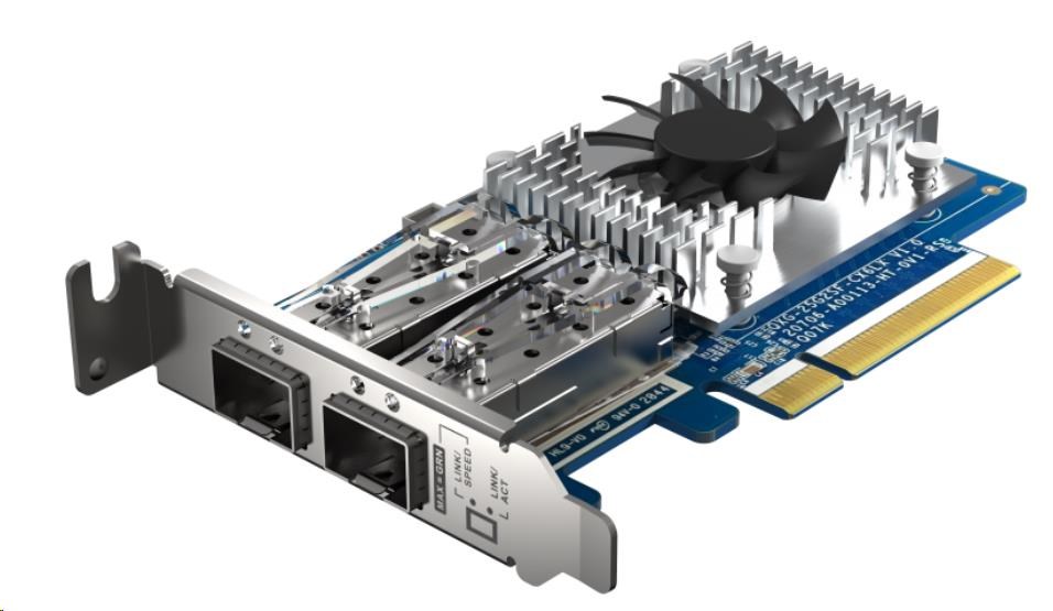 QNAP QXG-25G2SF-CX6 - 25GbE (2porty) PCIe karta; nízky profil; PCIe Gen4 x80 