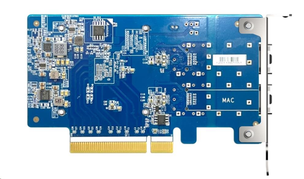 QNAP QXG-25G2SF-CX6 - 25GbE (2porty) PCIe karta; nízky profil; PCIe Gen4 x83 