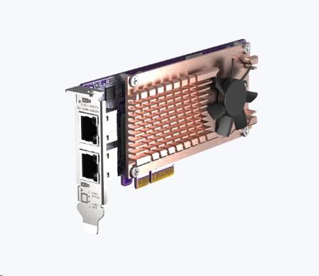QNAP QM2 series, 2 x PCIe 2280 M.2 SSD slots, PCIe Gen3 x 4, 2 x Intel I225LM 2.5GbE NBASE-T port0 