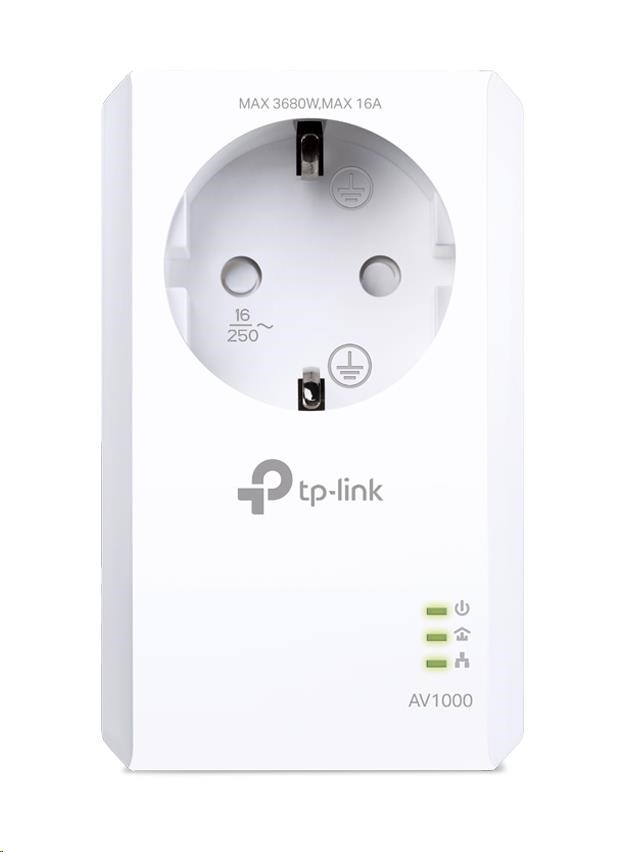 TP-Link TL-PA7017P průchozí powerline adaptér (AV1000, 1xGbE,  HomePlug AV2)0 
