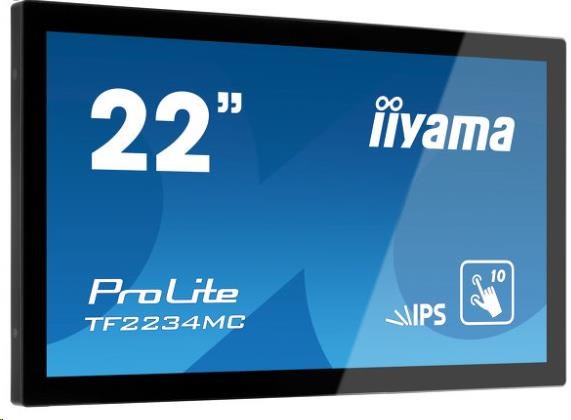 iiyama ProLite TF2234MC-B7X,  54.6 cm (21.5""),  kapacitná projekcia,  10 TP,  Full HD,  čierna0 