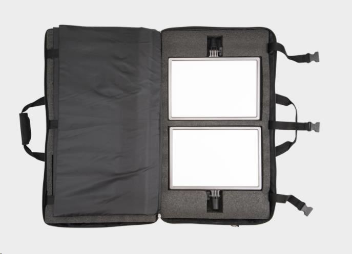 Nanlite LumiPad 25 Set -  2x stativ a rukojeť,  brašna6 