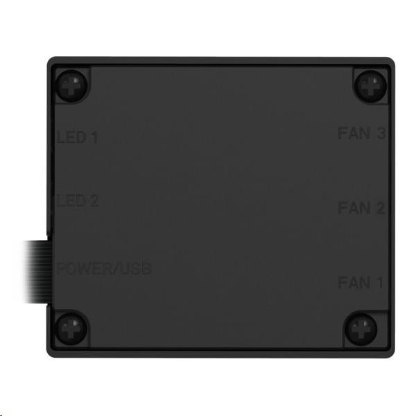 Ovládací panel NZXT AC-2RGBC-B1,  podsvietenie RGB,  až 9 ventilátorov,  ovládanie otáčok,  aplikácia NZXT CAM,  čierna5 