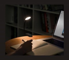 Baseus LED lampa na čtení s klipem,  šedá7 