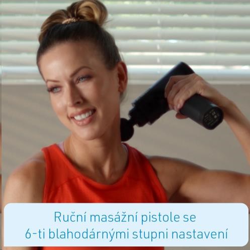Kendox masážní pistole Muscle Relief,  černá,  20 W ~ 50 W1 