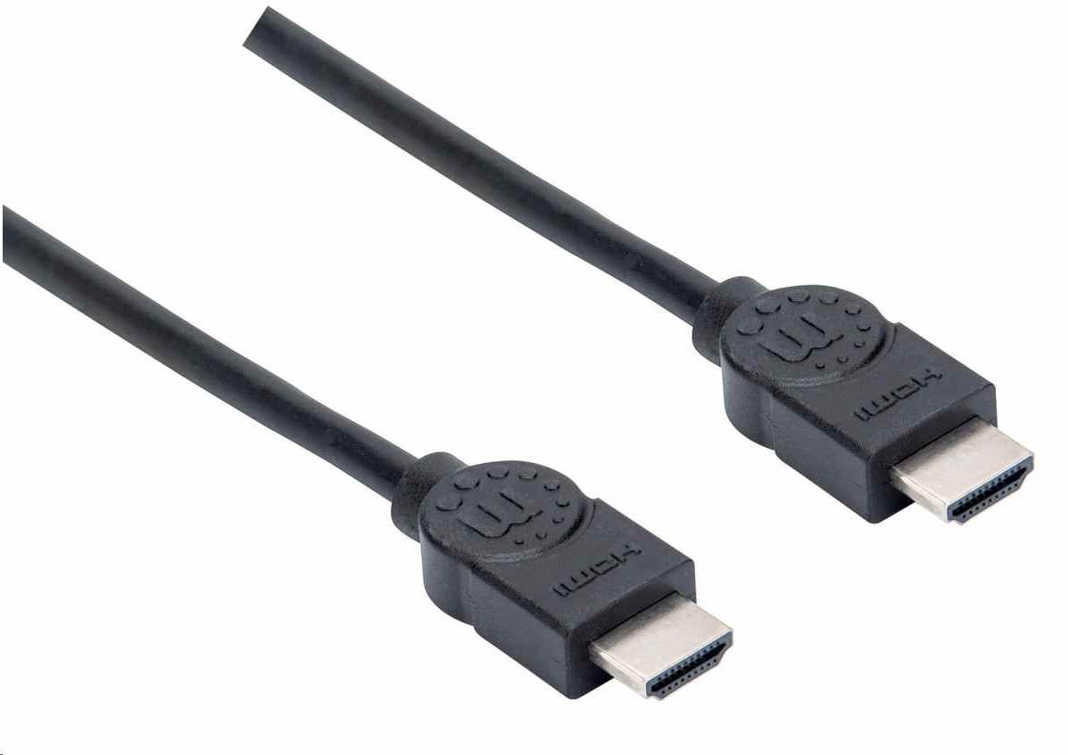 Manhattan HDMI kábel,  ARC,  3D,  4K@30Hz,  tienený,  1.5 m,  čierna2 