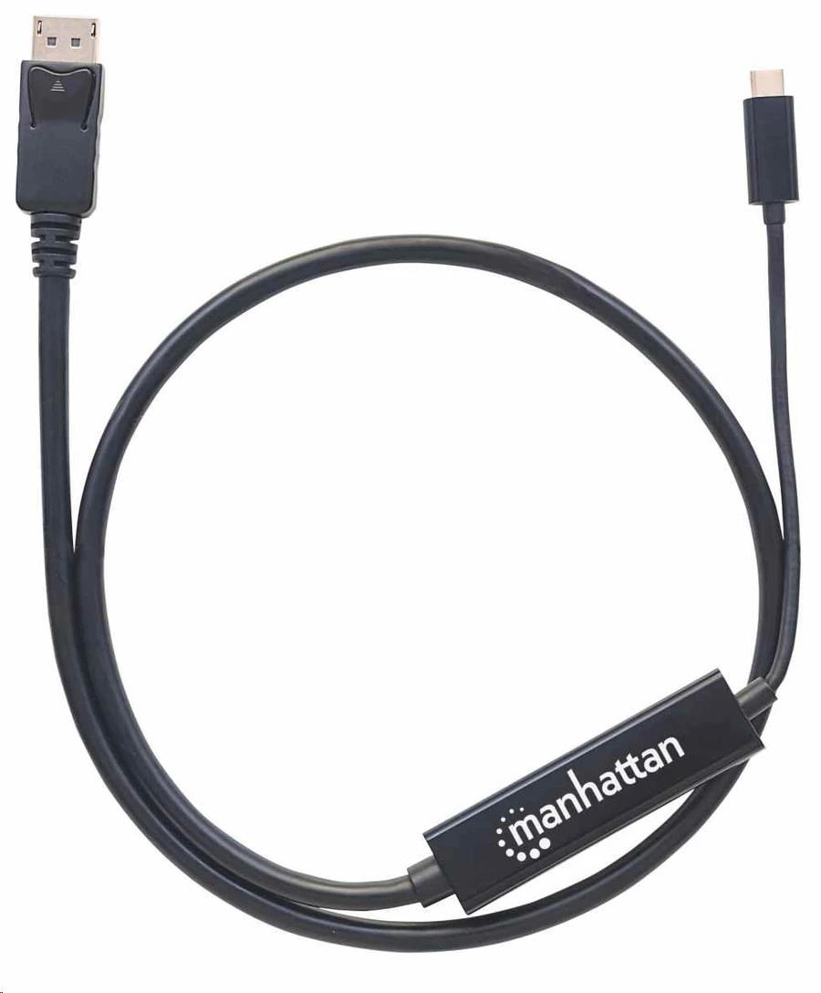 Kábel Manhattan USB-C na DisplayPort,  1 m,  čierny4 