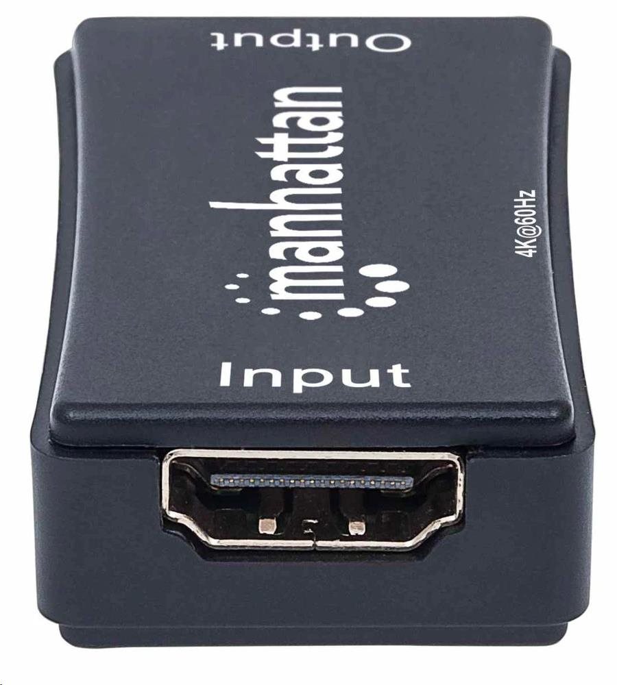 Manhattan HDMI Repeater,  4K HDMI Repeater,  aktívny,  do 40 m,  čierny2 