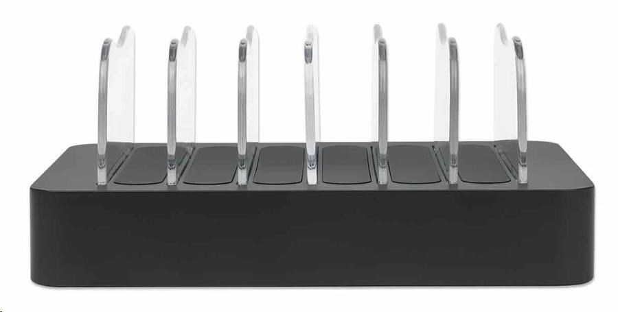 Manhattan USB nabíjacia stanica,  6-portová USB nabíjacia stanica,  USB-A,  čierna2 