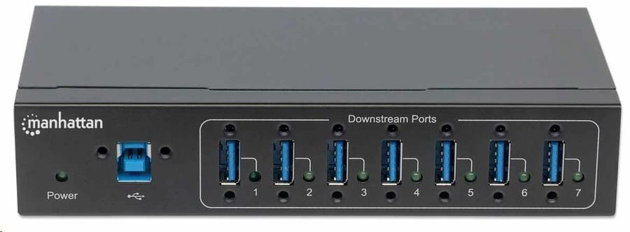 Rozbočovač Manhattan,  7 portov,  USB 3.0 Typ A,  čierna2 