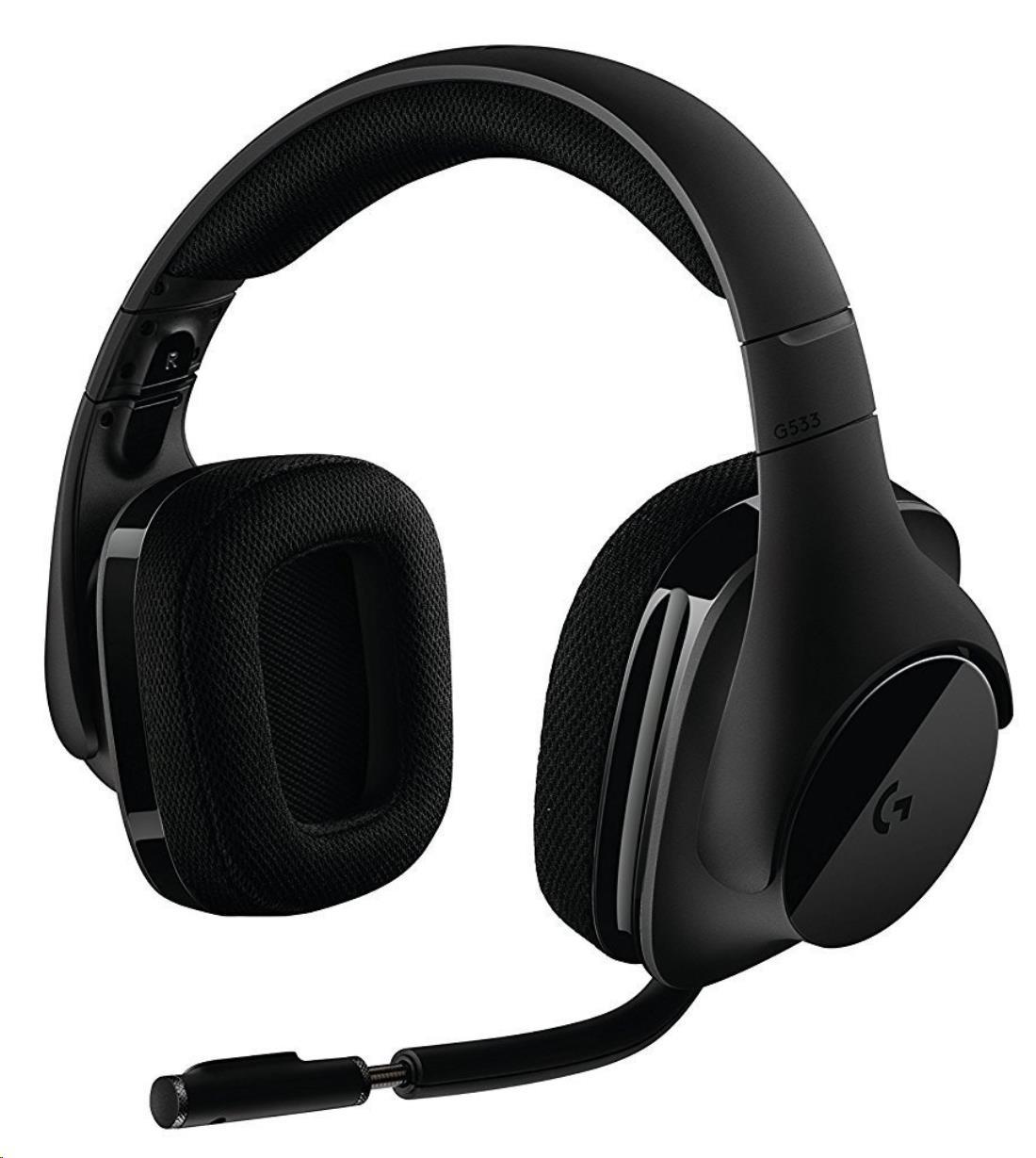 Logitech herní sluchátka G533,  Wireless Gaming Headset0 