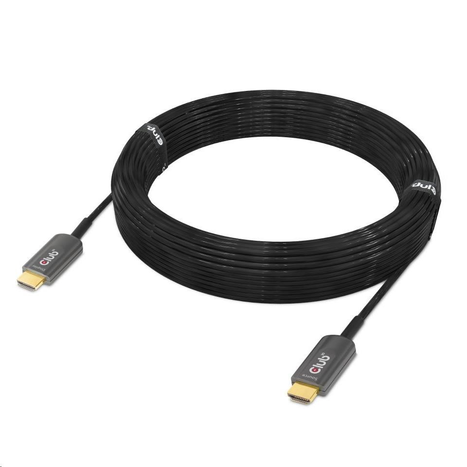 Club3D HDMI kábel,  Ultra High Speed HDMI™ Certified AOC Cable,  4K120Hz/  8K60Hz (M/ M),  15 m2 
