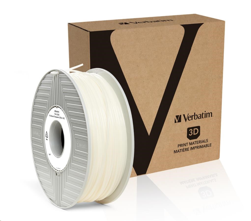 VERBATIM Filament pre 3D tlačiarne PLA 2.85mm, 126m, 1kg prírodná priehľadná (stará PN 55282)2 