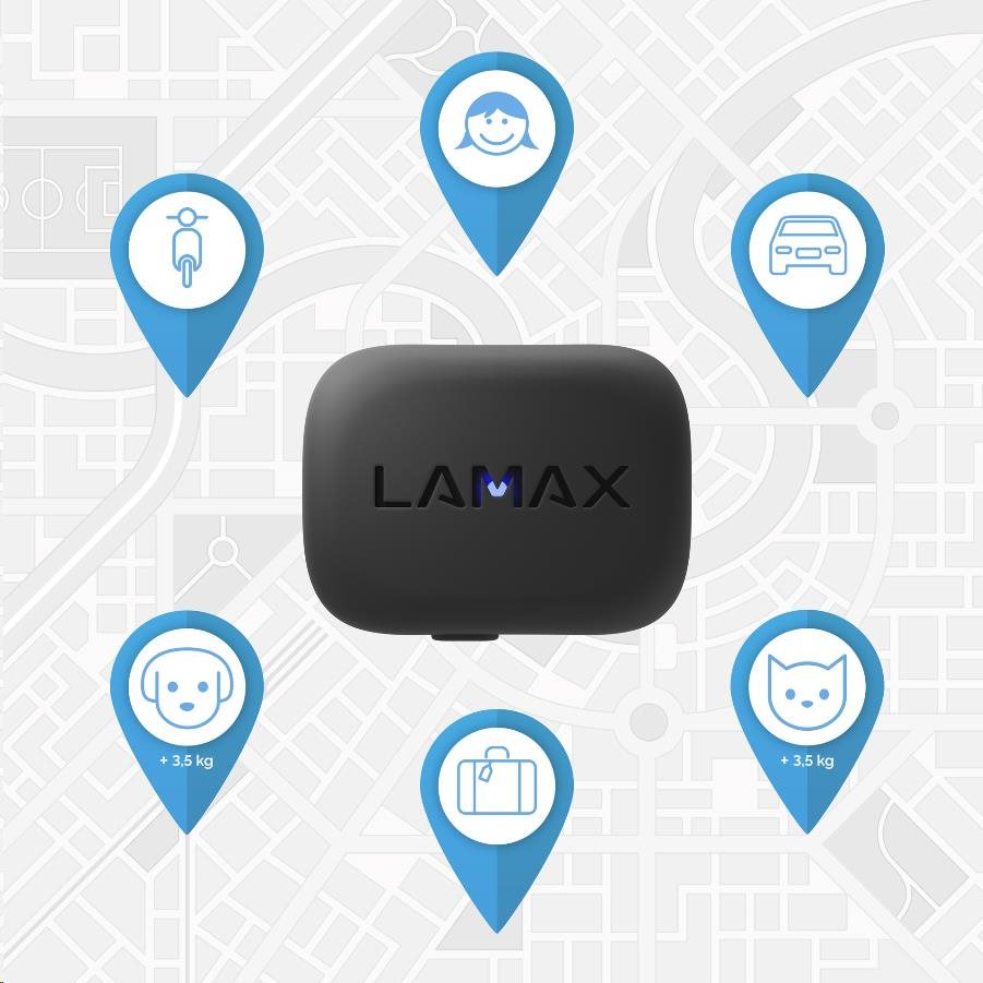 LAMAX GPS Locator + obojek14 