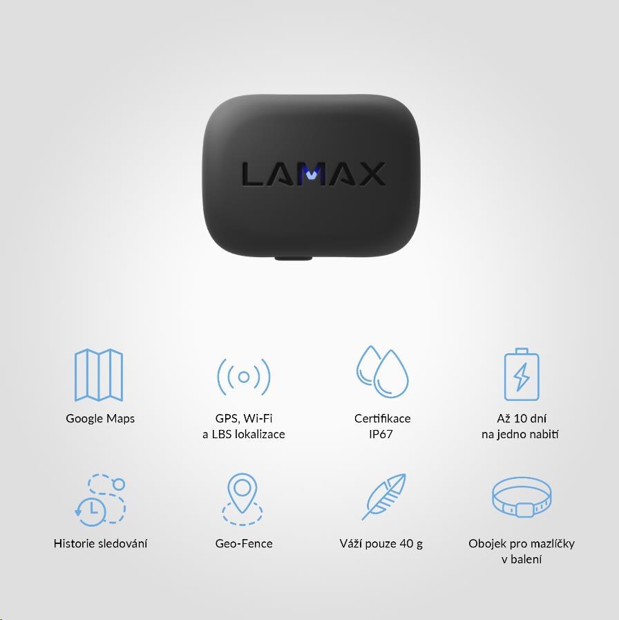 LAMAX GPS Locator + obojek5 
