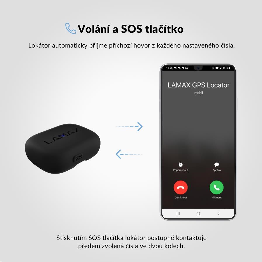 LAMAX GPS Locator + obojek2 