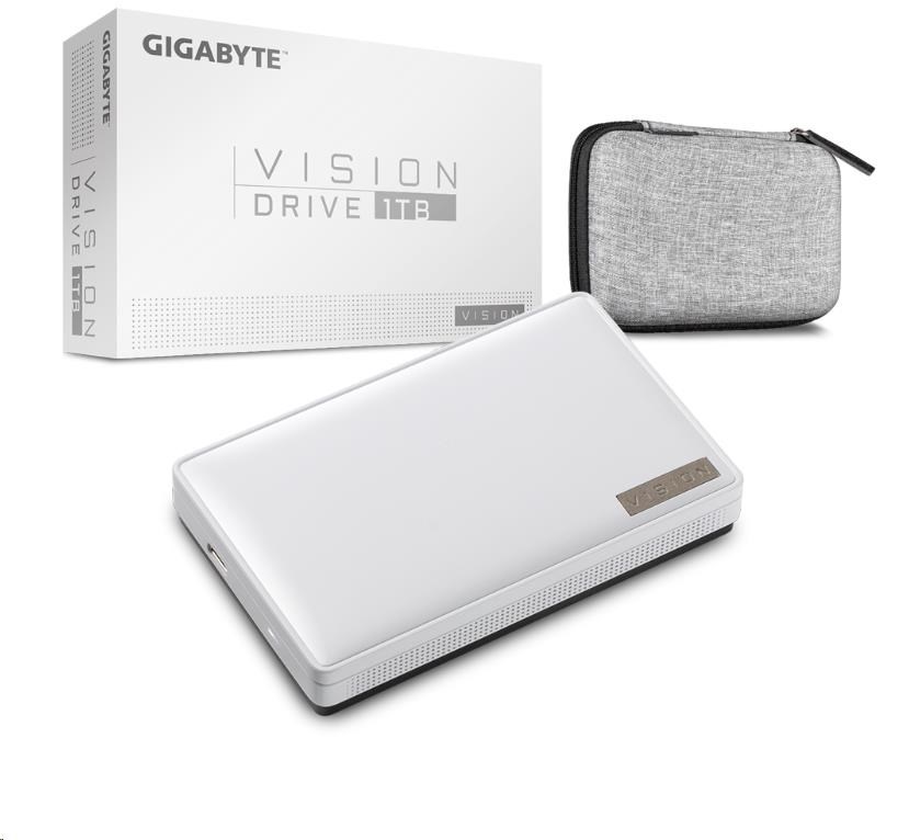 GIGABYTE Externý disk SSD VISION DRIVE,  1 TB,  externý,  2.000 MB/ s,  USB3.2 Gen2x25 