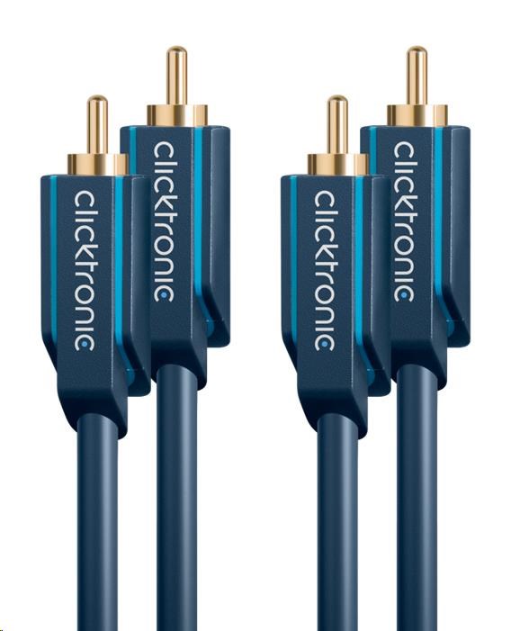 Kábel ClickTronic HQ OFC 2x Cinch - 2x Cinch RCA,  M/ M,  10 m1 
