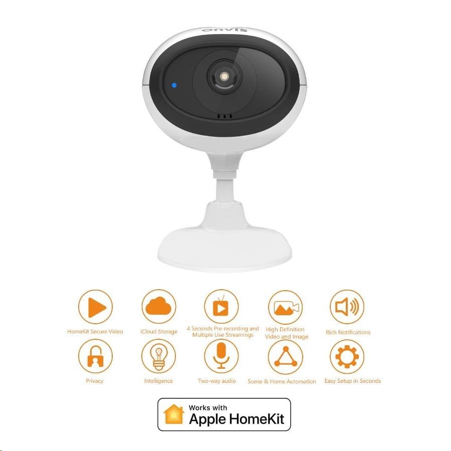 ONVIS IP kamera – HomeKit,  Wi-Fi,  1080p@30FPS1 