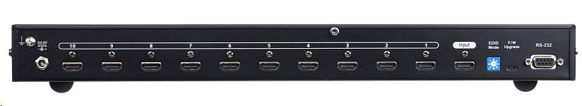 ATEN 10 portový rozdeľovač videa HDMI,  prenos na dlhšie vzdialenosti až do 15 m Ultra HD 4kx2k0 