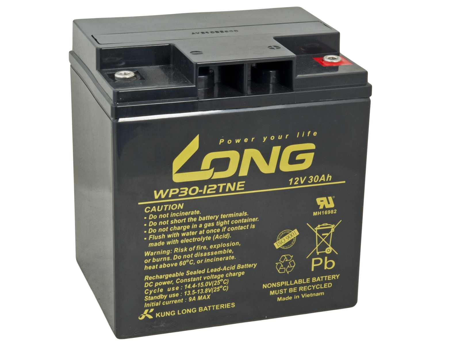 LONG batéria 12V 30Ah M6 DeepCycle (WP30-12TNE)0 