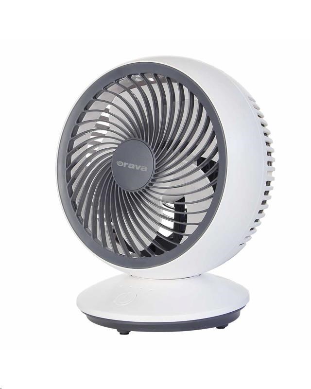 Orava SF-5 mini stolní ventilátor,  4 W,  oscilace,  USB nabíjení,  3 rychlosti,  průměr 15 cm4 