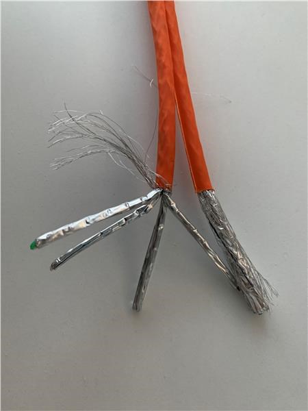 FTP TWIN kabel PlanetElite,  Cat6A,  drát,  4pár LS0H,  Dca,  oranžový,  500m,  cívka0 