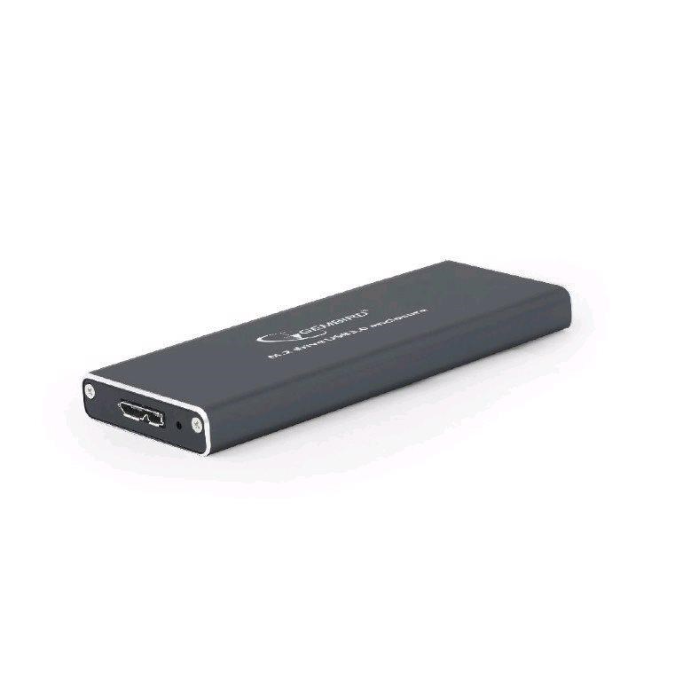Externý box GEMBIRD pre M.2 disky, USB 3.0, hliník, čierna0 