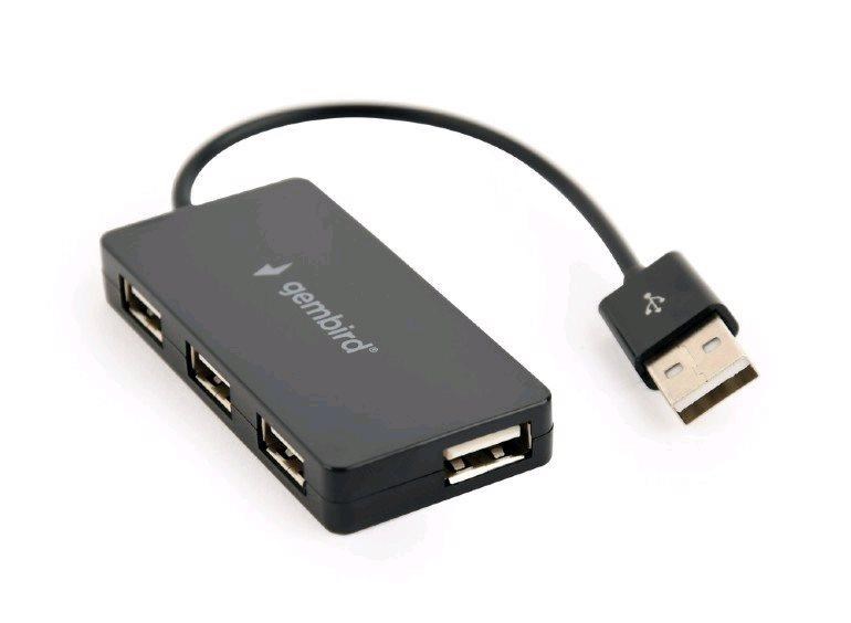 Rozbočovač USB GEMBIRD,  2.0,  4 port0 