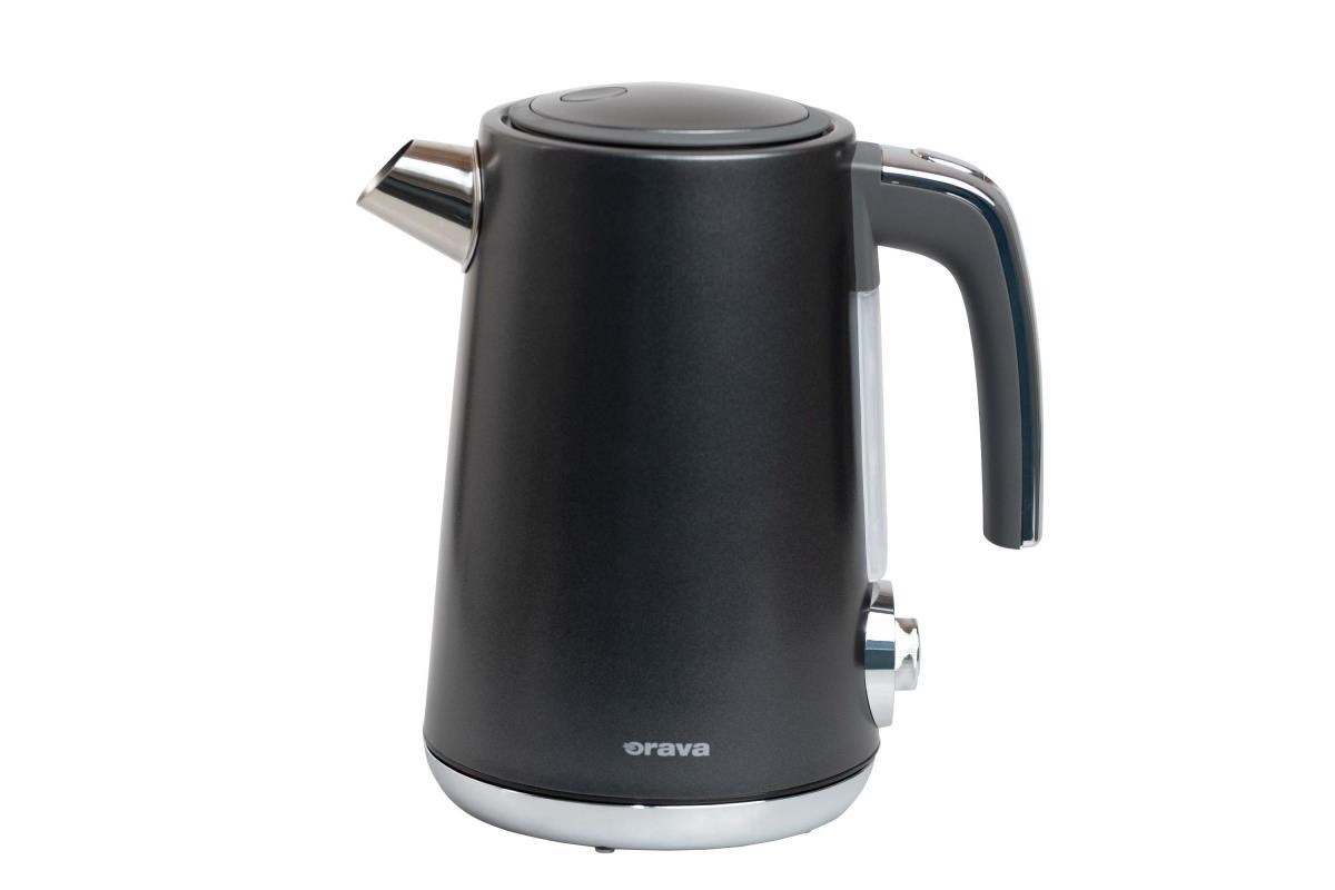 ORAVA Delux-1 rychlovarná konvice,  2200 W,  1.7 l,  regulace teploty,  automatické vypnutí,  nerez černá1 