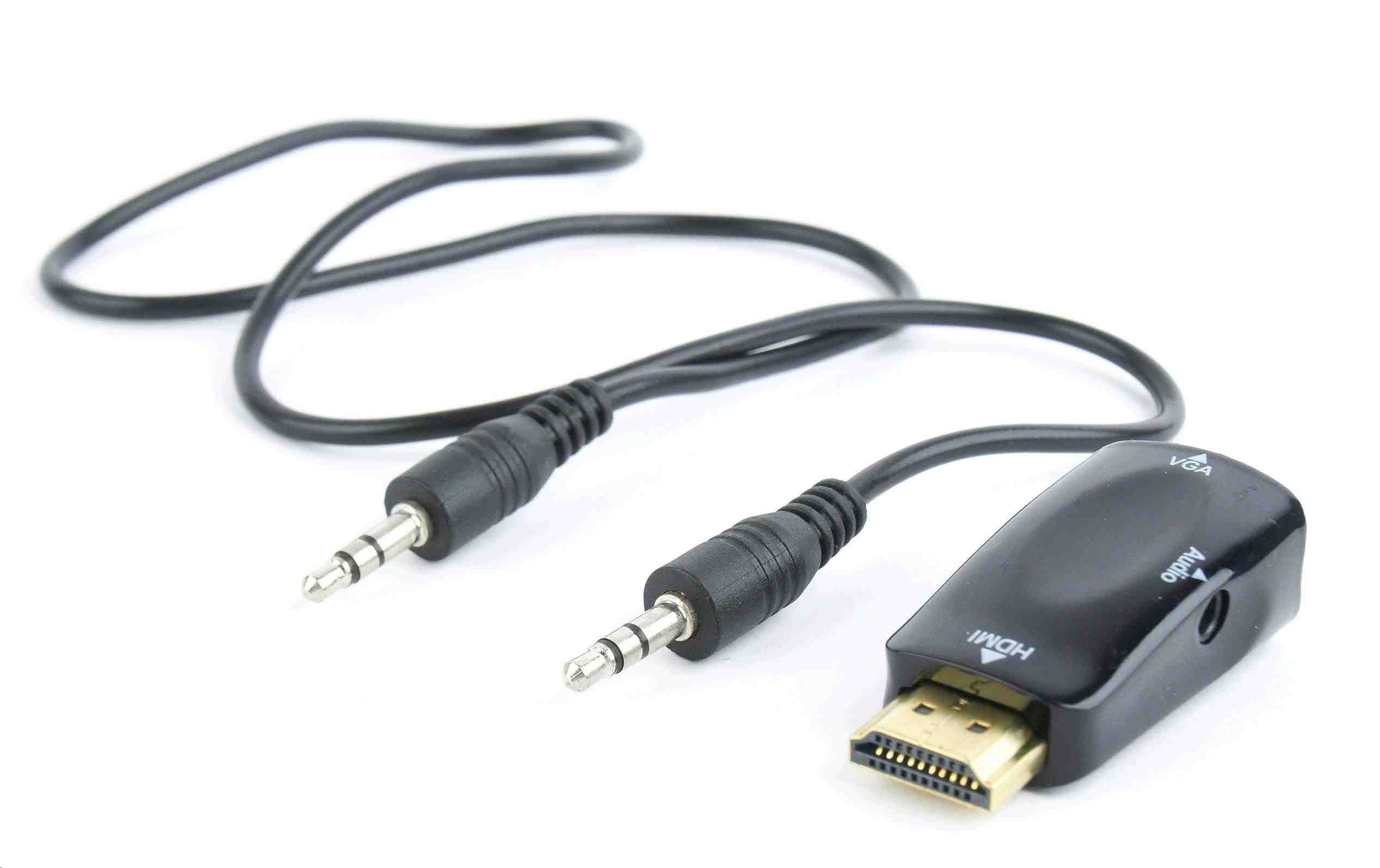C-Tech HDMI na VGA + audio adaptér,  M/ F0 