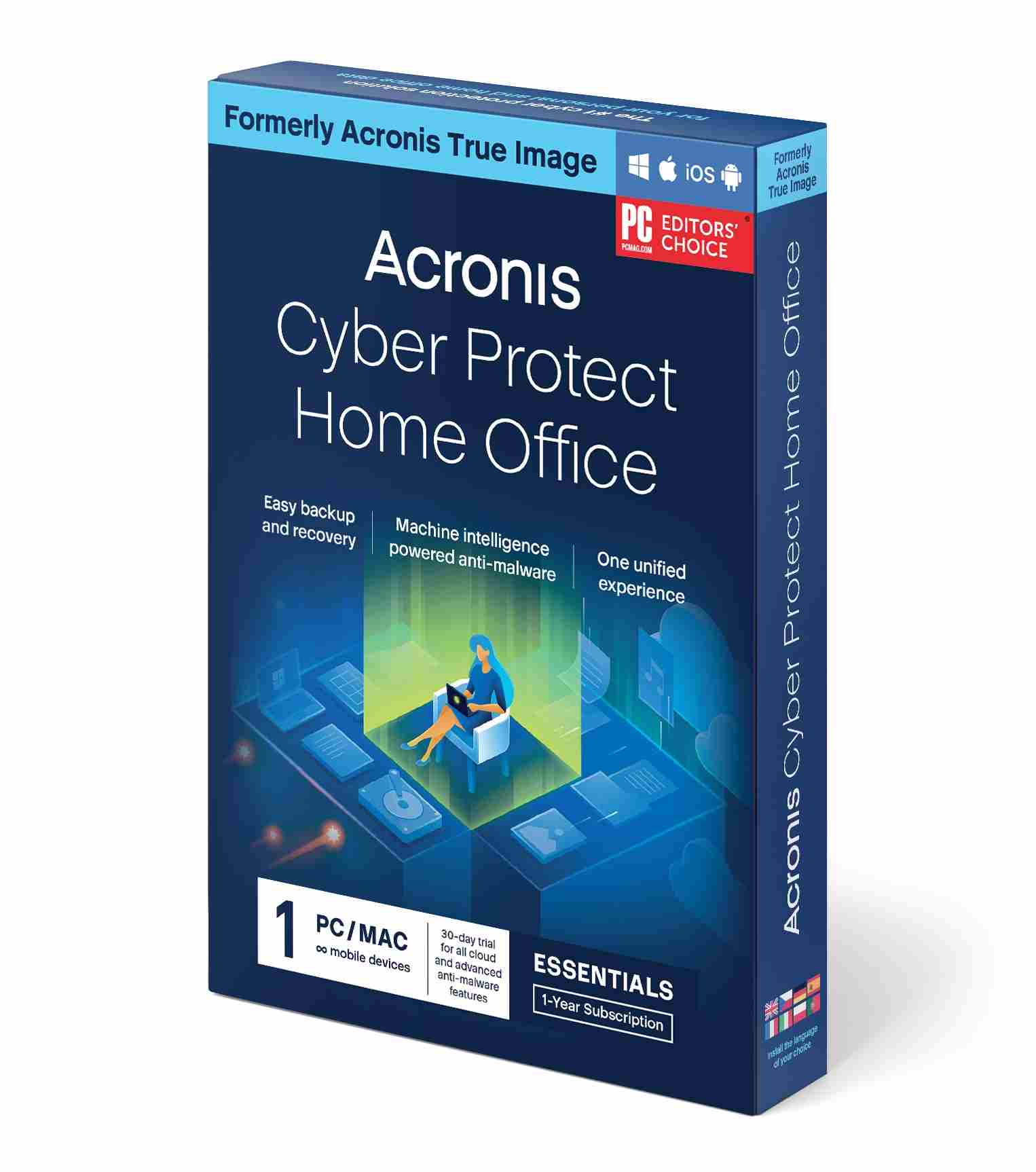 Acronis Cyber Protect Home Office Essentials Predplatné 1 počítač - 1 rok predplatného ESD0 