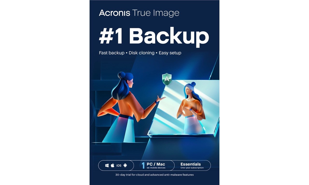 Acronis True Image Essentials Predplatné 1 počítač - 1 rok predplatného ESD0 