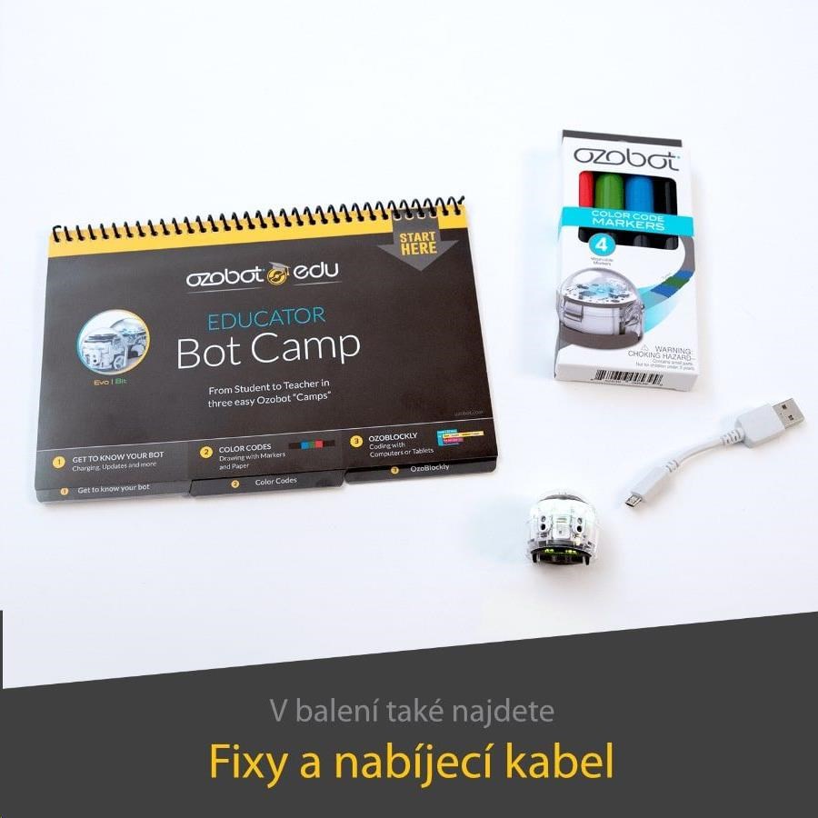 OZOBOT EVO inteligentní minibot - školní sada - 12 ks EU distribuce3 
