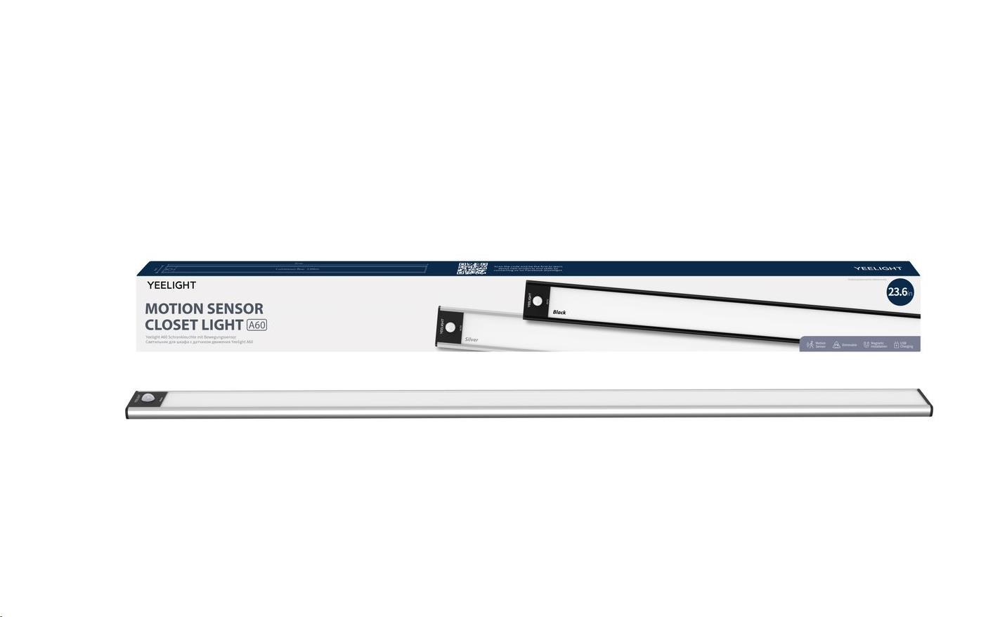 Yeelight Motion Sensor Closet Light A60-silver,   2700K (teplá bílá)0 