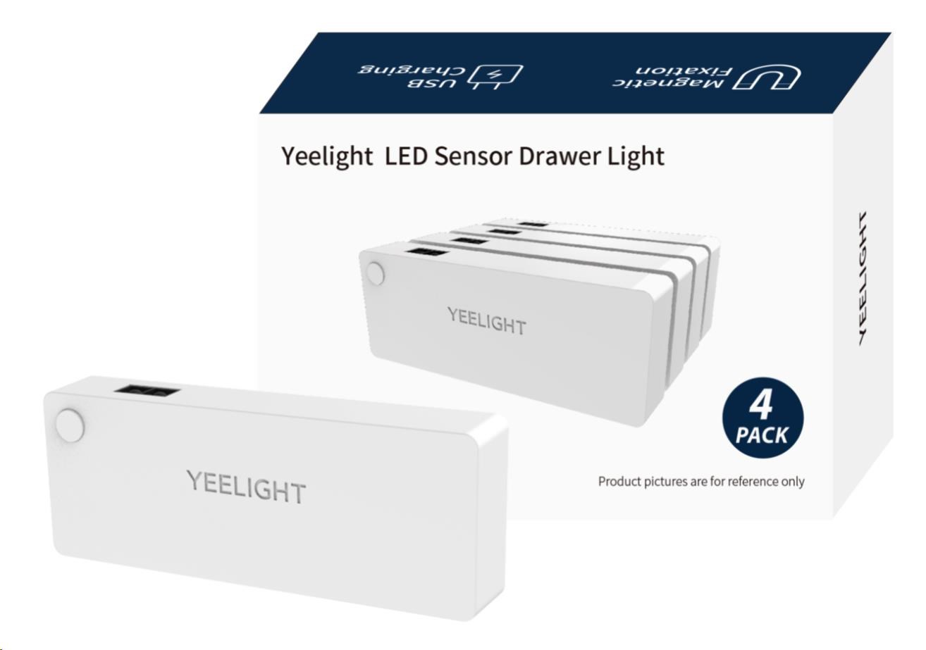 Yeelight LED Sensor Drawer Light 4-pack0 