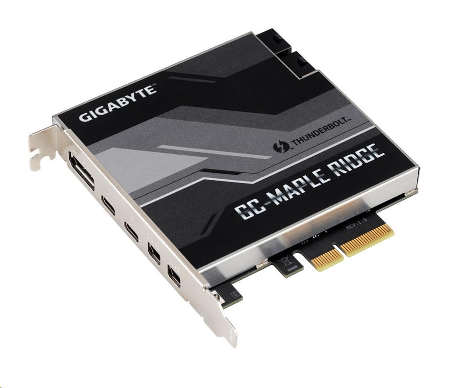 GIGABYTE GC-MAPLE RIDGE,  prídavná karta s certifikáciou Intel® Thunderbolt™ 4,  USB Type-C,  DisplayPort1 