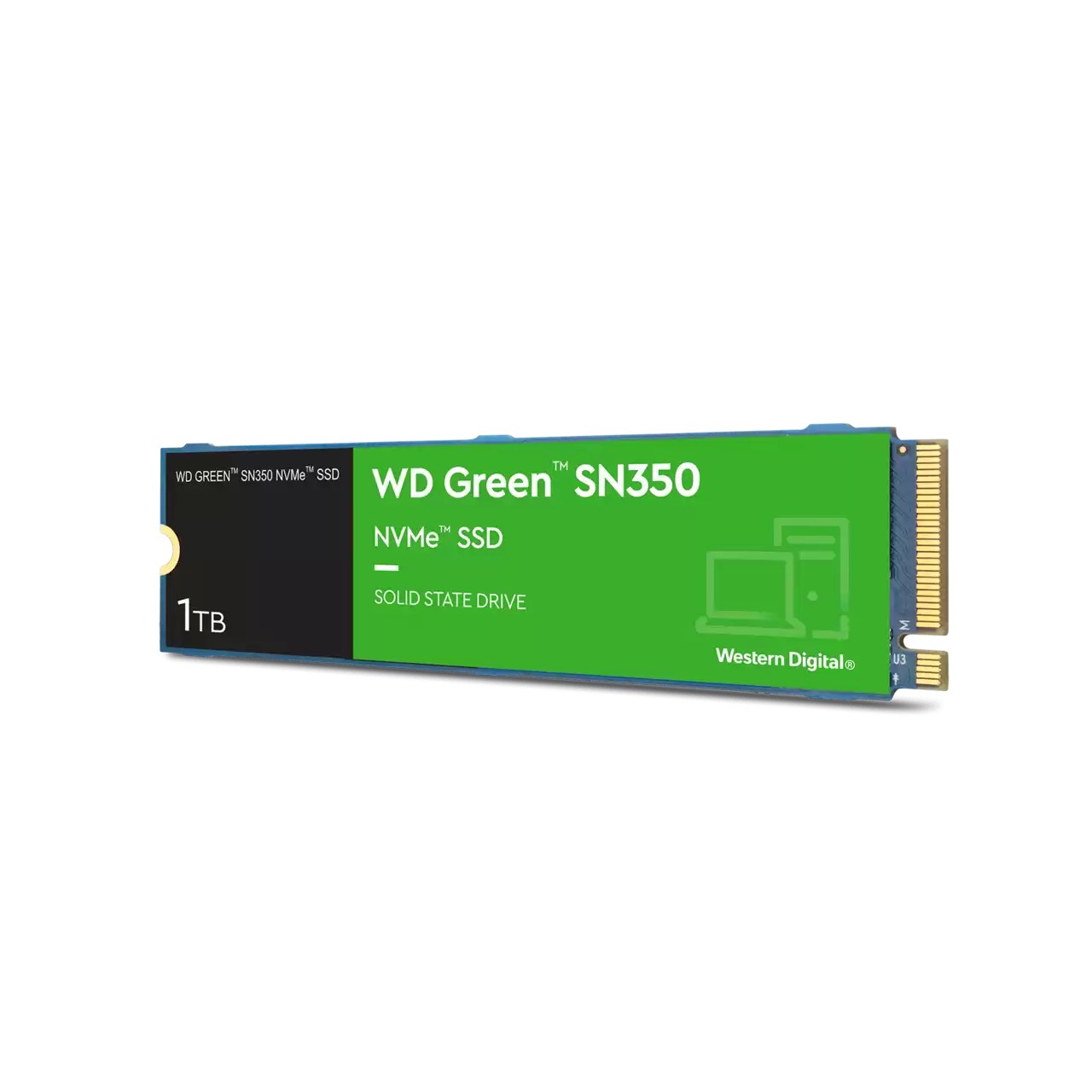 WD GREEN NVMe SSD 1TB PCIe SN350,  Geb3 8GB/ s,  (R:3200/ W:2500 MB/ s)0 
