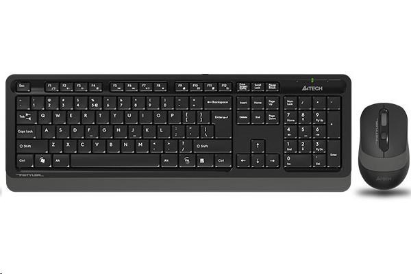 Súprava klávesnica + myš A4tech,  FG1010 FSTYLER,  bezdrôtová,  sivá0 