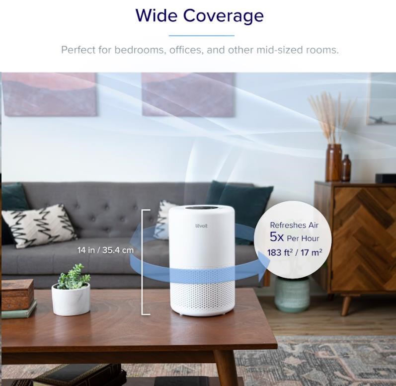 Levoit Core200S SMART - Inteligentní čistička vzduchu9 