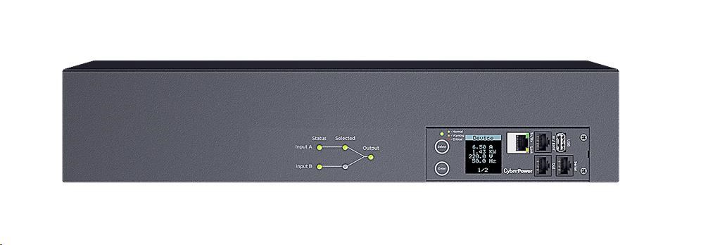 CyberPower Rack ATS Switched,  2U,  16A,  (13)C13,  (2)C19,  IEC 60309 32A (2) 3.05m2 