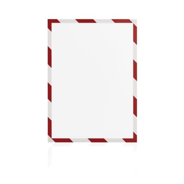 Magnetický rámček Magnetofix A4 bezpečnostný červený a biely (5ks)0 